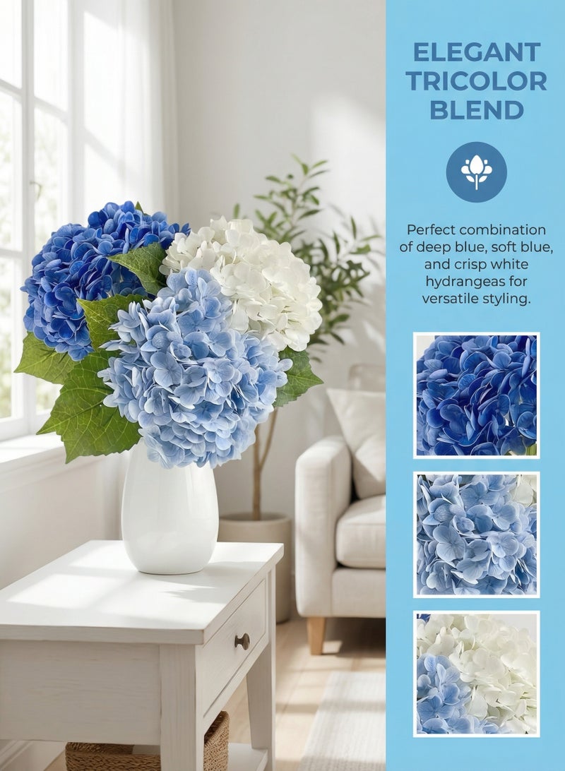 3 قطع زهور الأرجواني اصطناعية لمسة حقيقية - متنوعة الألوان - Image 5